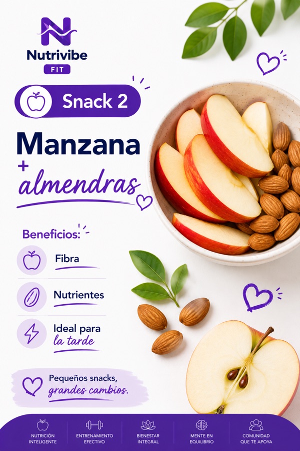 Slide 4 — 3 snacks saludables